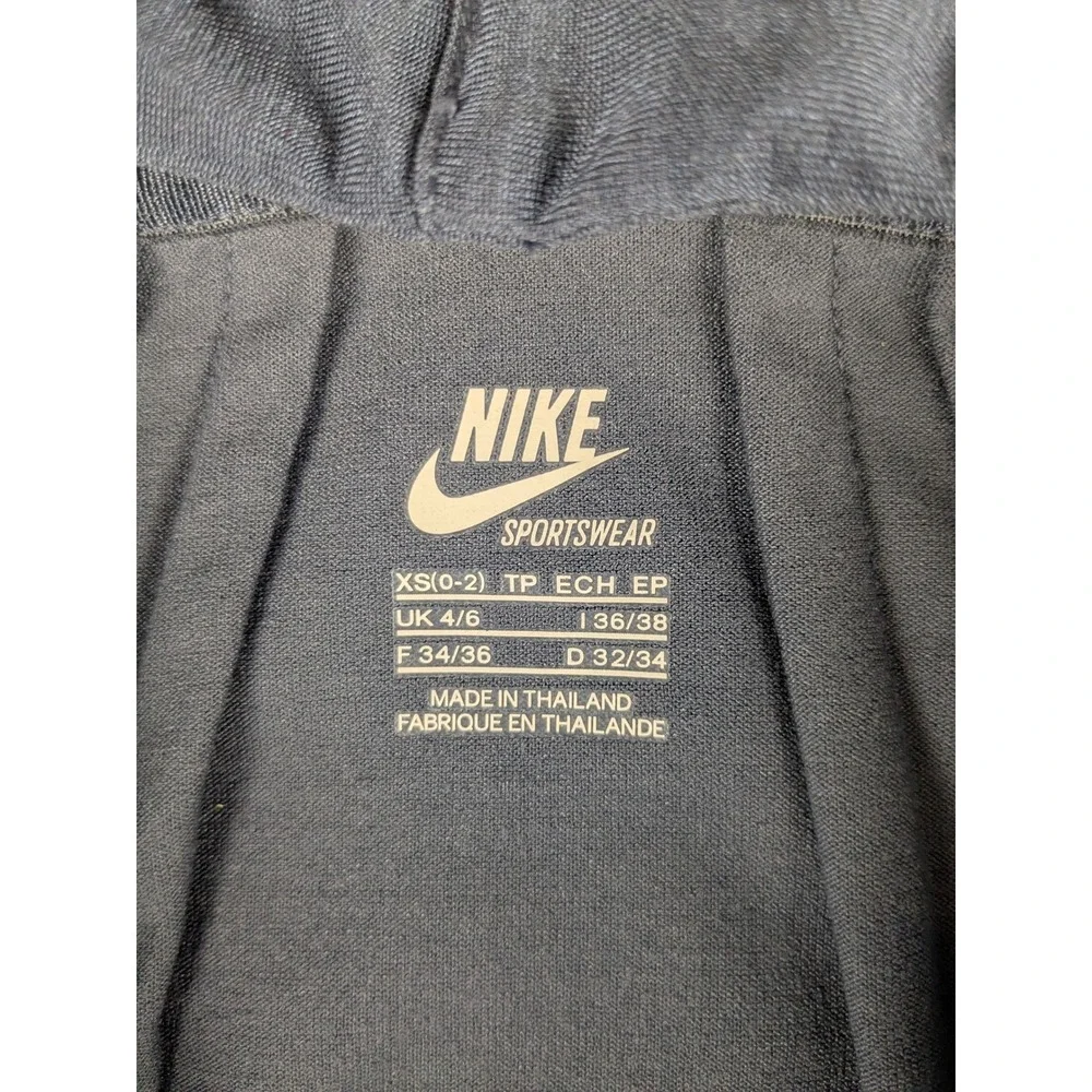 Nike Sportswear Training Vest Womens XS Full Zip Sleeveless Hoodie Blue‎